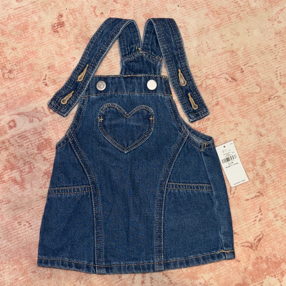 Old Navy Blue Heart Pocket baby denim skirtall